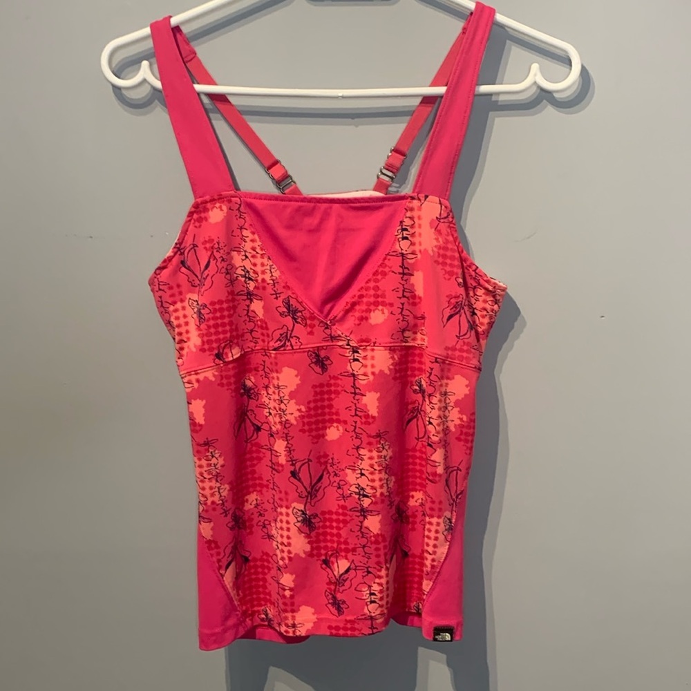 The North Face Floral Tank Top Vapor Wick W Adjustable Straps